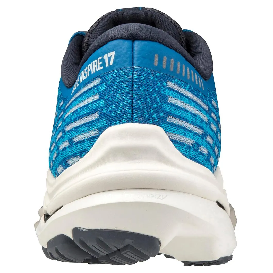 Mizuno Men's Wave Inspire 17 WAVEKNIT 5FRE Mykonos BlueOmbre Blue