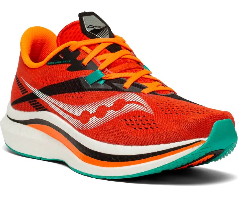 Saucony Endorphin 2 Running Shoes Mens 9 Racing Track Spikes Orange‎ Grey Saucony Endorphin Speed 2 S20688-45 Orange Running Shoes  main image 3