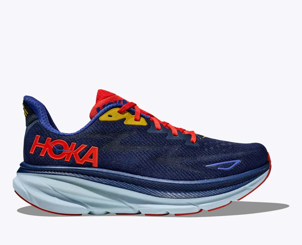 HOKA CLIFTON 9 WIDE 10 2E 28cm 未使用 Hoka MEN'S CLIFTON 9 WIDE (2E) BELLWETHER BLUE / DAZZLING BLUE