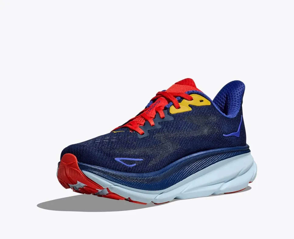 HOKA CLIFTON 9 WIDE 10 2E 28cm 未使用 Hoka MEN'S CLIFTON 9 WIDE (2E) BELLWETHER BLUE / DAZZLING BLUE