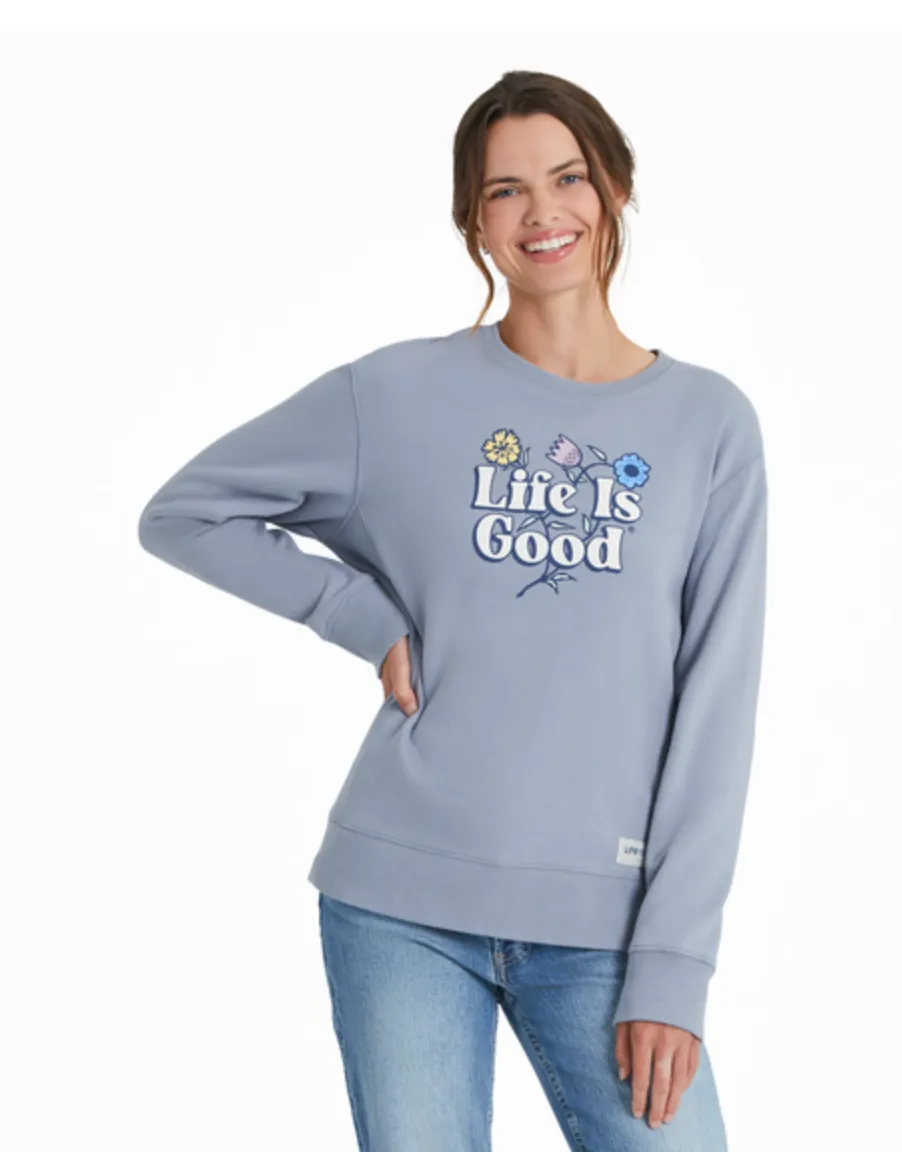 Life Is Good, Women's Nordic Wildflowers Simply True Fleece