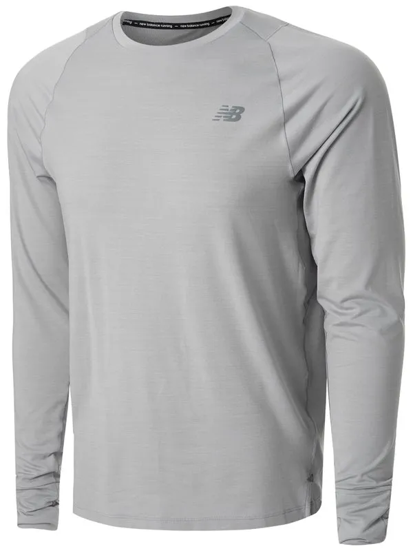 New Balance Men's Seasonless LS Athletic Grey