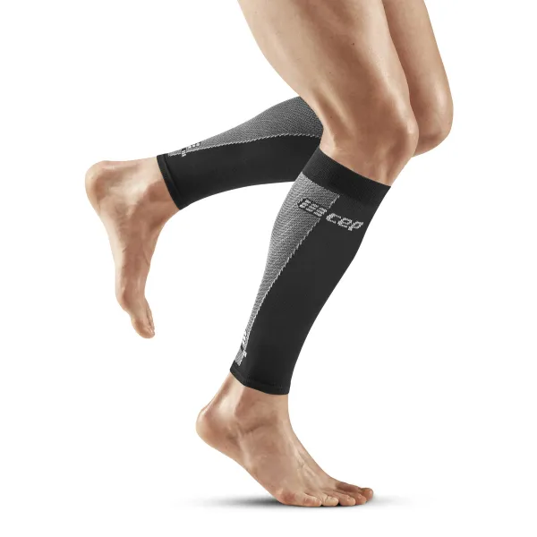 CEP Men's Ultralight Compression Calf Sleeves Black/Light Grey