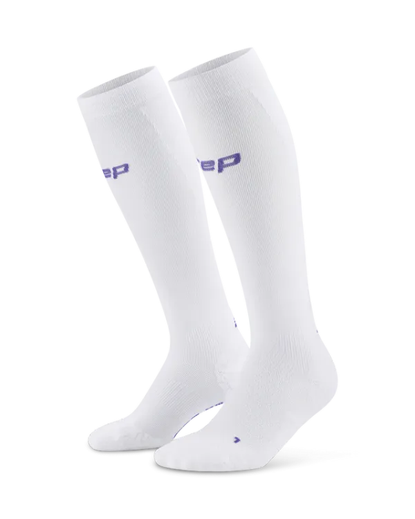 CEP Men's CORE RUN ULTRALIGHT TALL COMPRESSION SOCKS White