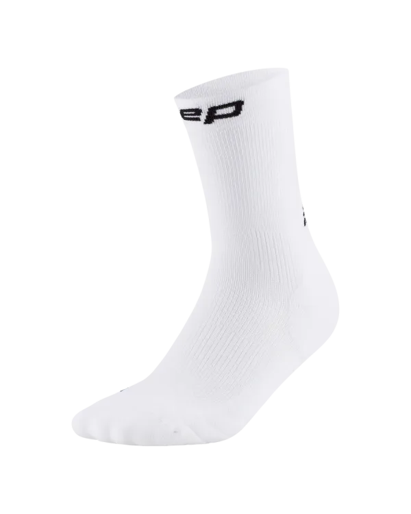 CEP CORE RUN MID CUT COMPRESSION SOCKS 5.0 White