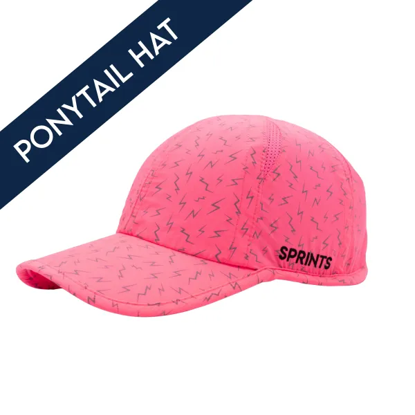 Sprints Ponytail Hat - Neon Flash Pink Neon Flash Pink