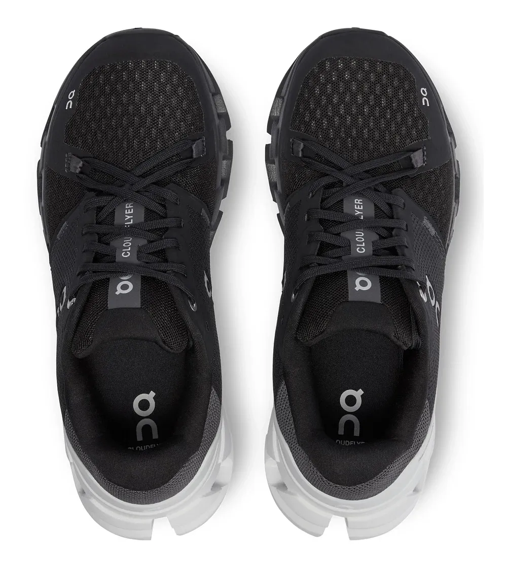 Womens On Cloudflyer 4 - Black/White - Goodmiles Running Company