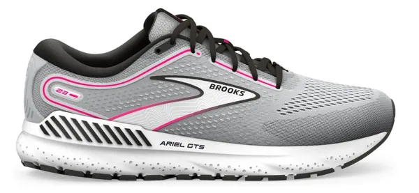 Brooks Women's Ariel GTS 26 Wide Gray/Pink