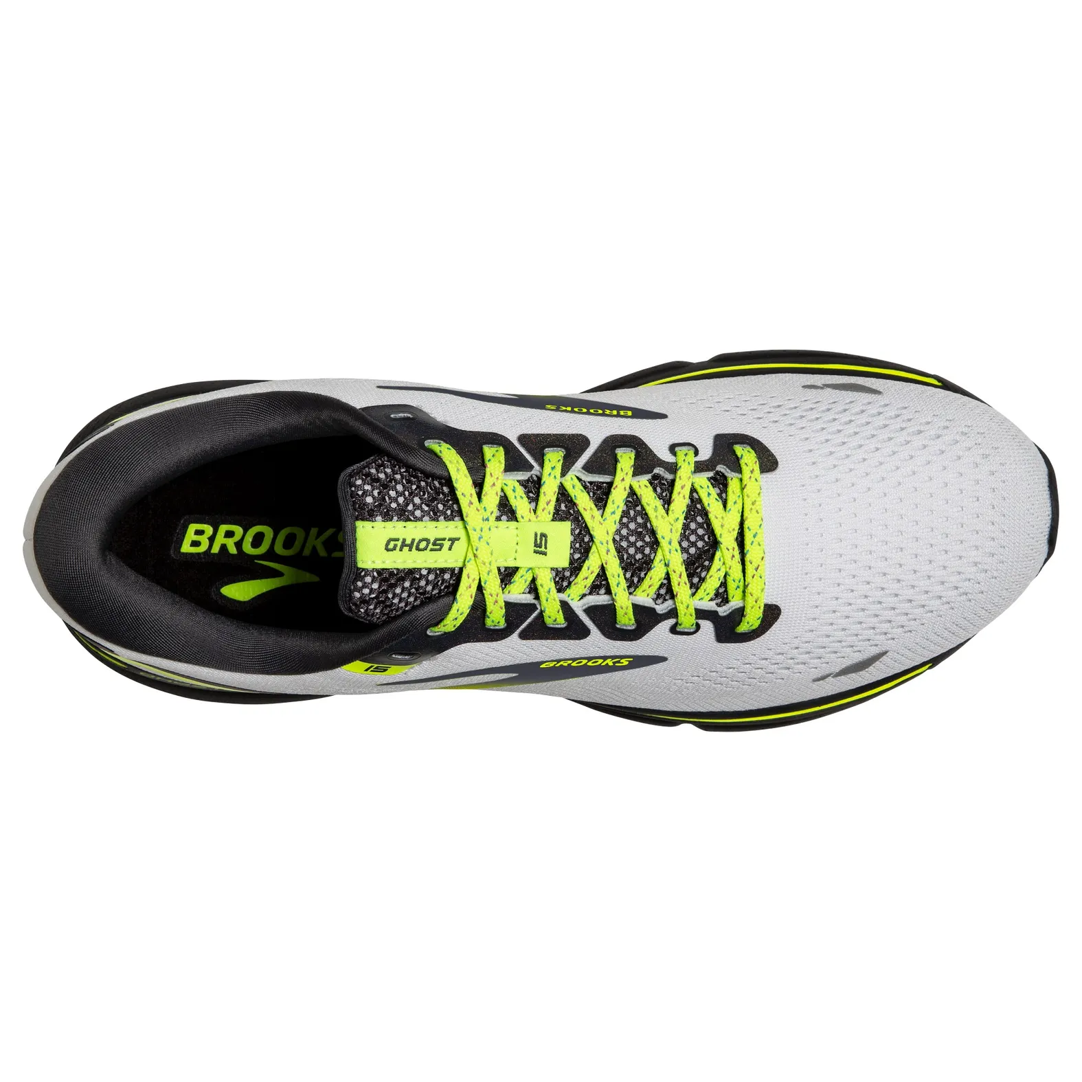 Brooks Men\'s Ghost 15 Running Athletic Sneakers Nightlife Yellow Black NEW 8.5 Brooks Men main image 4