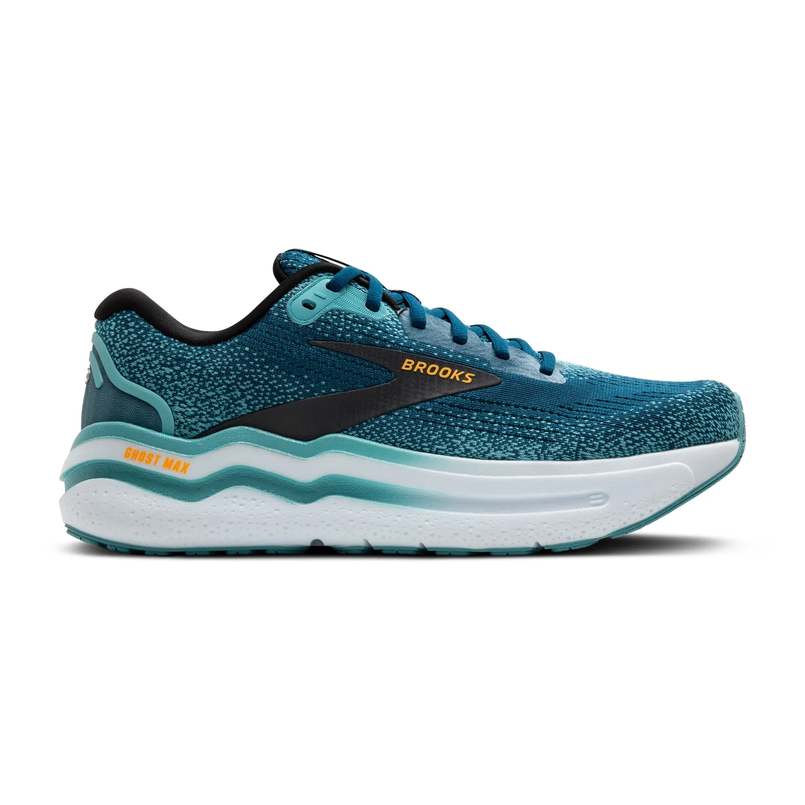 BROOKS Men's Ghost Max 2 Moroccan Blue/Aqua/Orange Pop