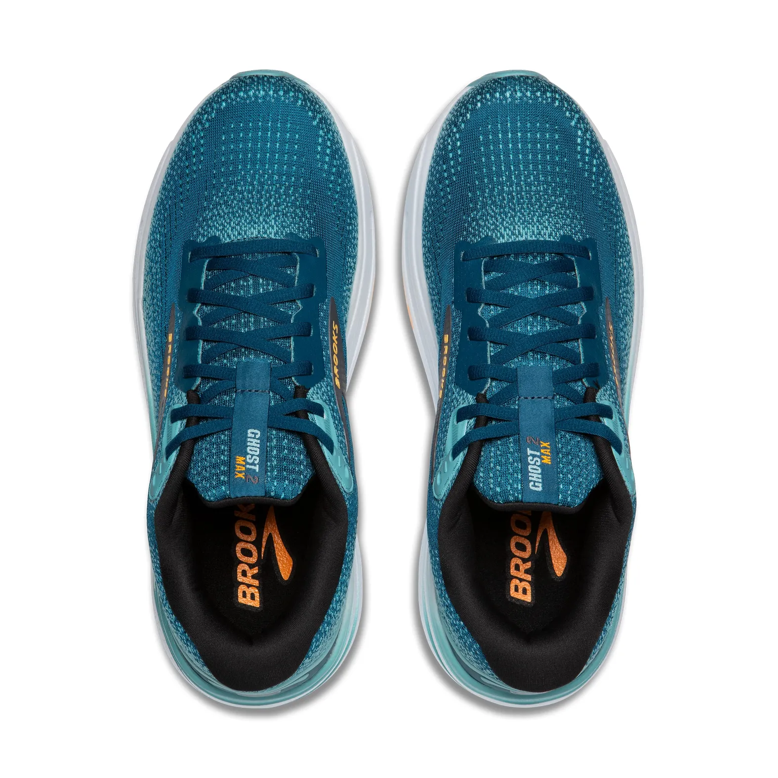 BROOKS Men's Ghost Max 2 Moroccan Blue/Aqua/Orange Pop