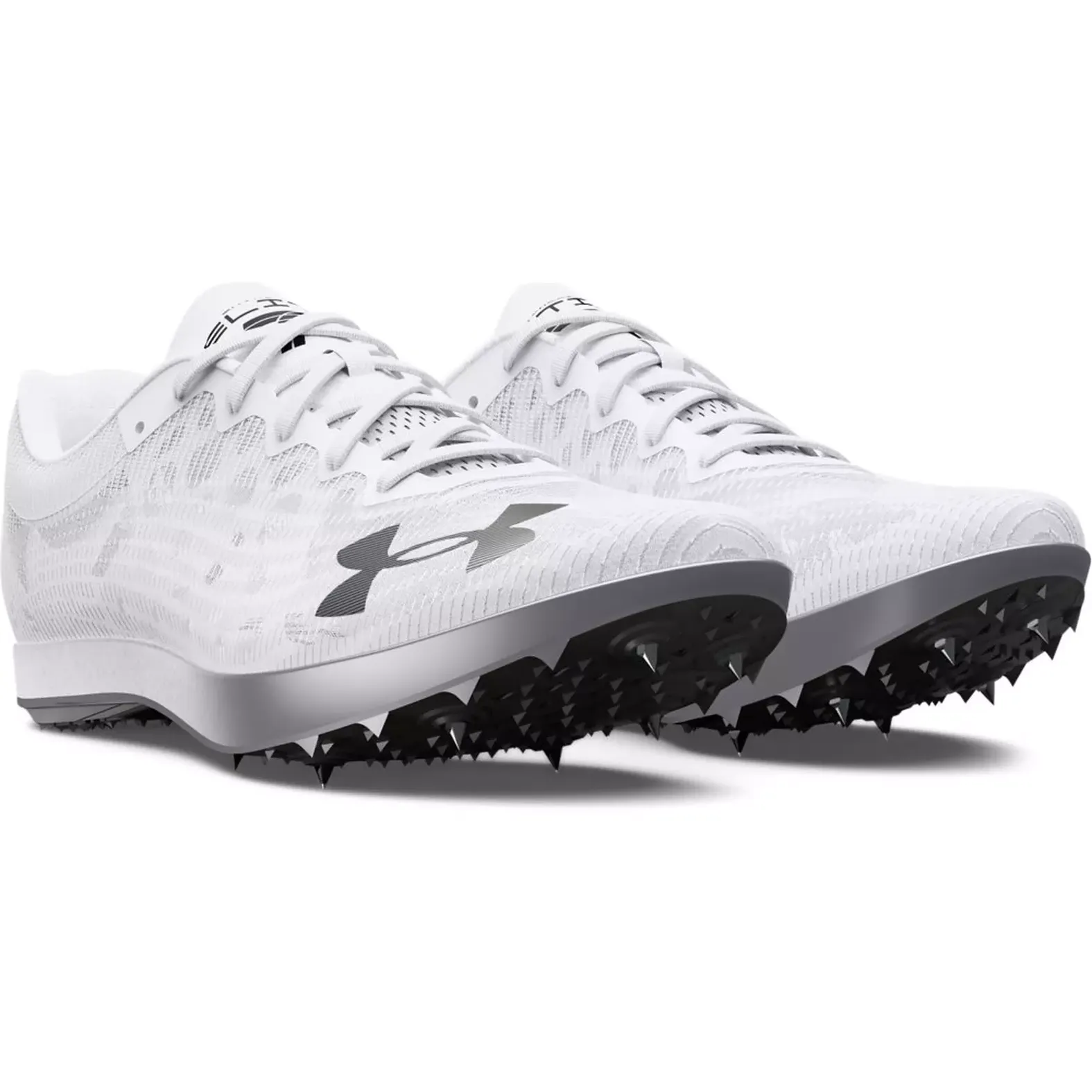 UNDER ARMOUR Unisex Shakedown Elite BRZ Track Spikes White/Grey