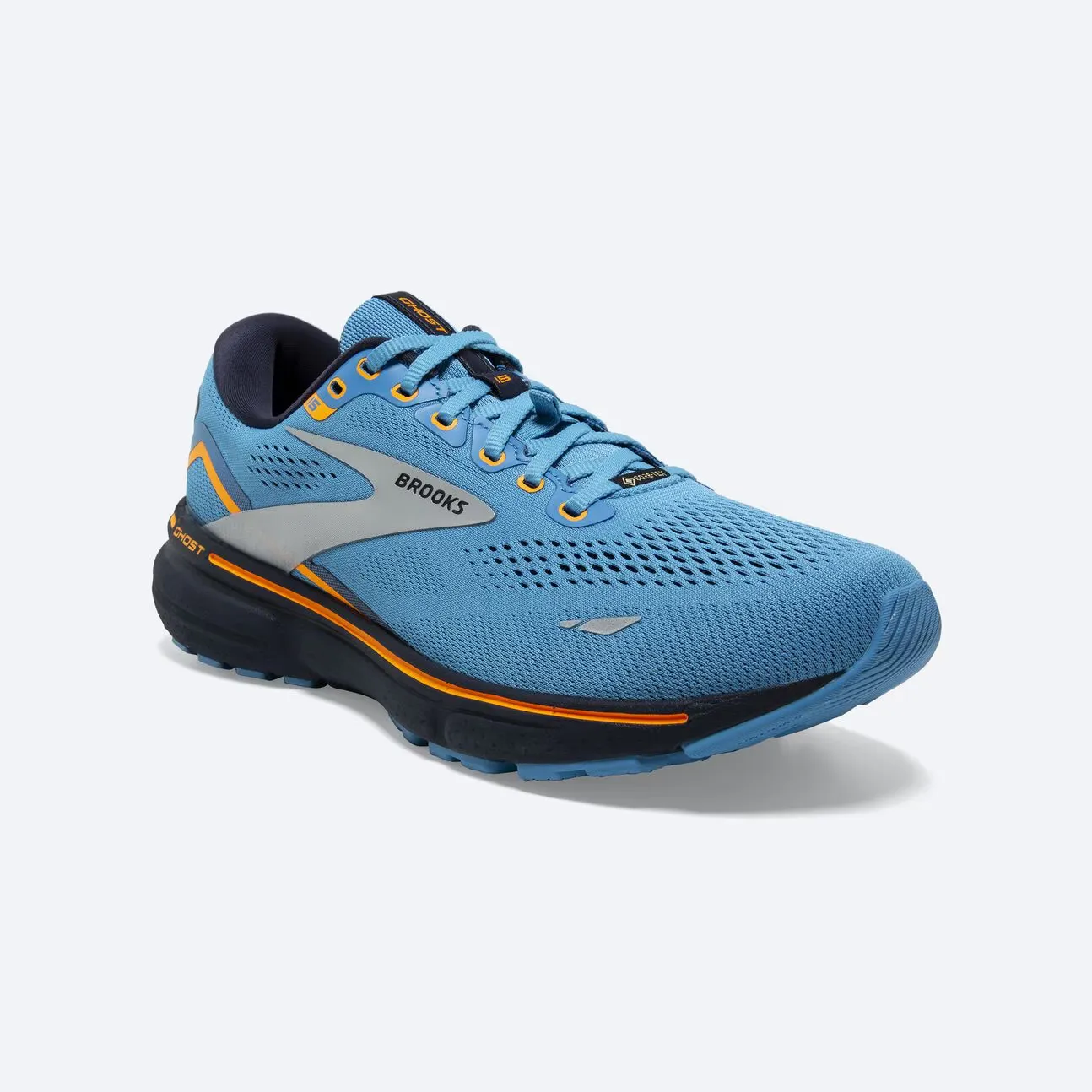 BROOKS Men's Ghost 15 GTX Blue/Peacoat/Orange