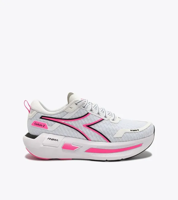 DIADORA Women's Cellula 2 White/Black/Pink Flow