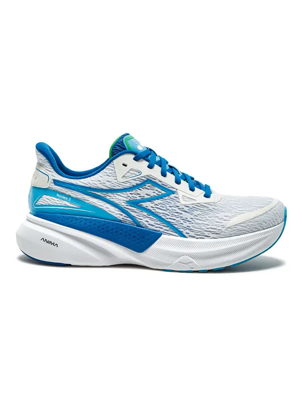 DIADORA Men's Nucleo 2 White/French Blue/Aquarius