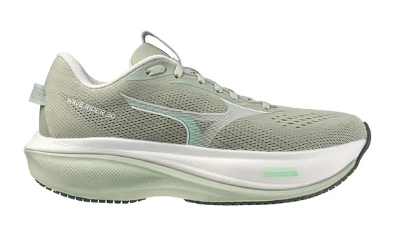 Mizuno Women's WAVE RIDER 30 BALSAM GREEN-MENTHOLATED