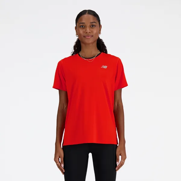 New Balance Women's Sport Essentials T-Shirt NEF Neo Flame