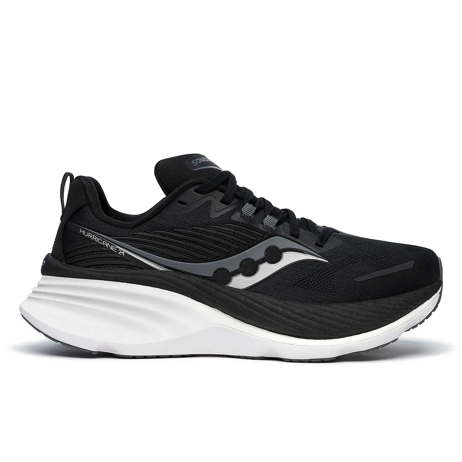 Saucony Men's Hurricane 24 Wide Black | Carbon