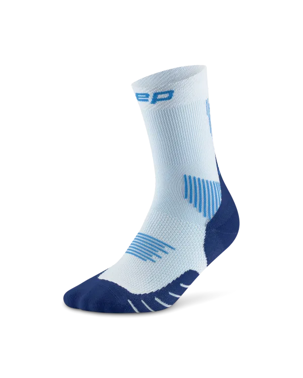 CEP Compression Unisex Core Run Mid Cut Compression Socks 5.0 Ice/Blue