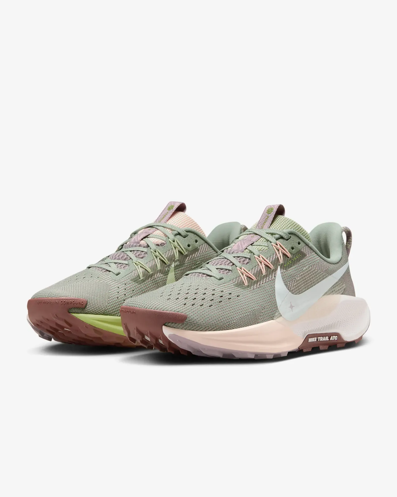 Nike Women's ReactX Pegasus Trail 5 300 Jade Horizon/SailCrimson Tint