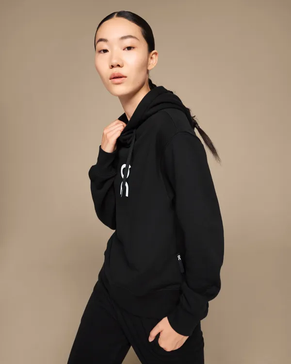 ON RUNNING W Club Hoodie BLACK