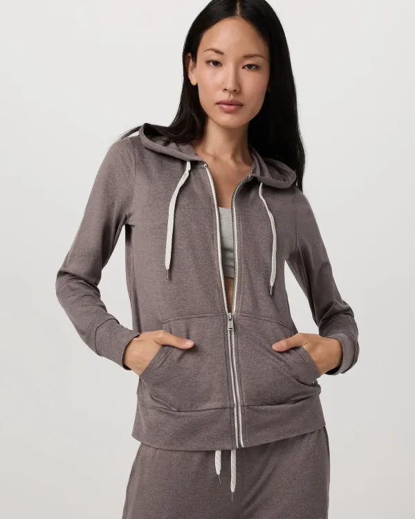 Vuori Women's Halo Performance Hoodie 2.0 Huckleberry Heather