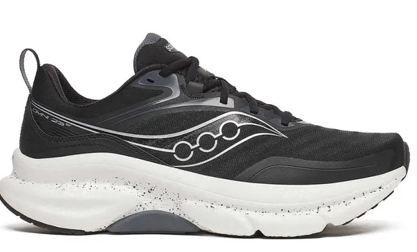 Saucony Men's Omni 23 ST Wide Black/Silver
