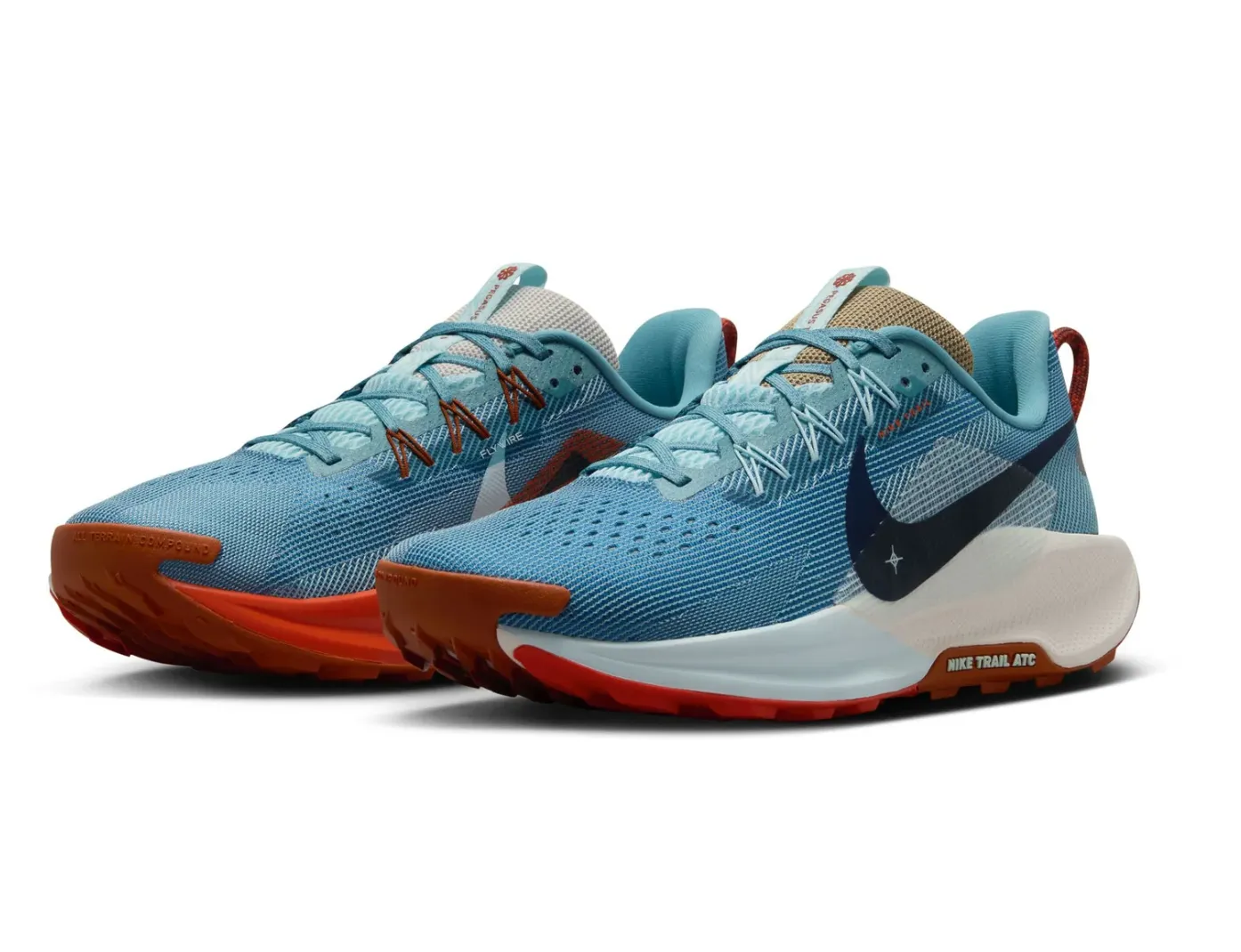 Nike React スパイク 青/オレンジ　BY YOU Nike Men's ReactX Pegasus Trail 5 402 Denim Turq/Midnight Navy