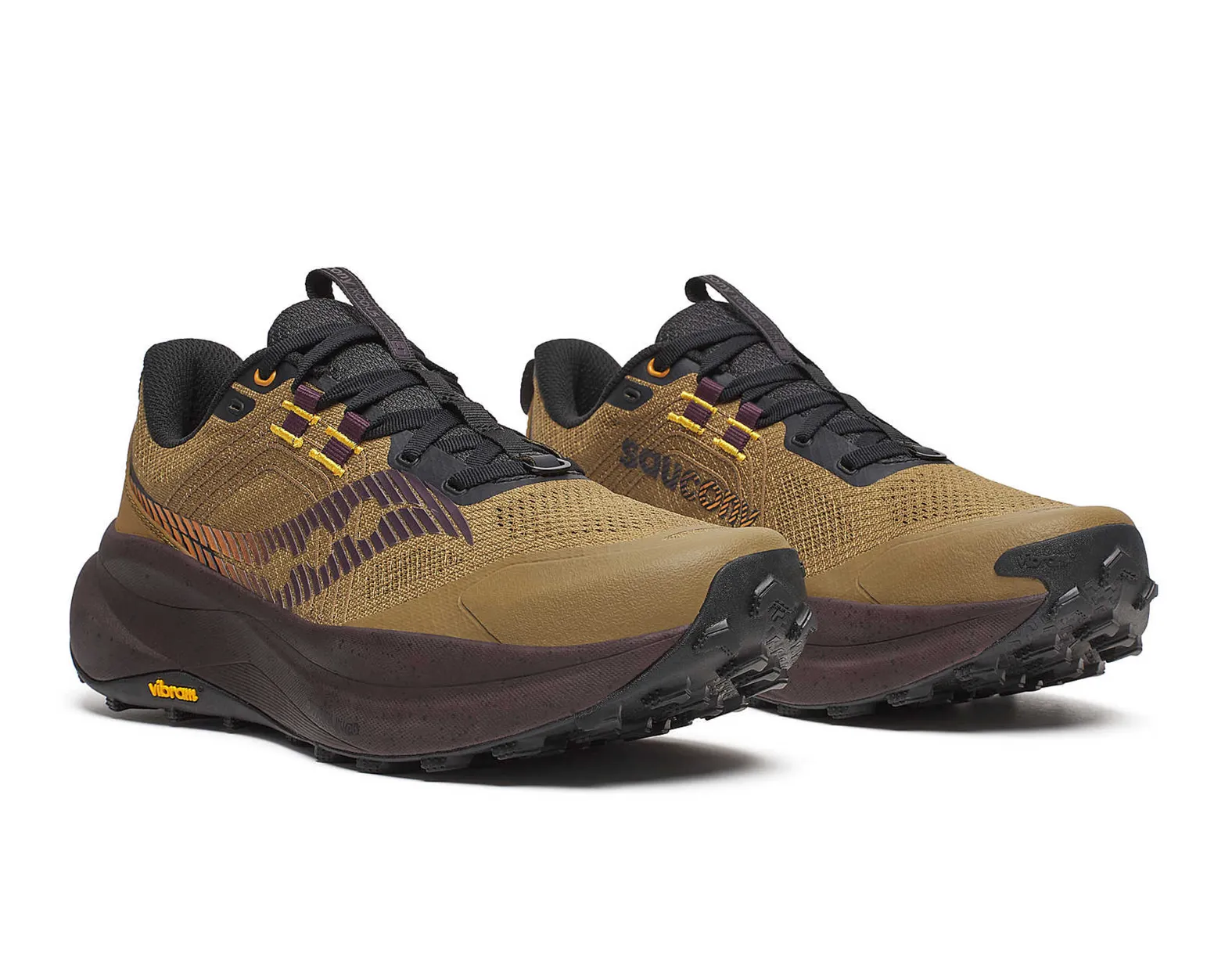 靴 UnicornBlood Saucony Men's XODUS ULTRA 4 245 Kodiak/Wine