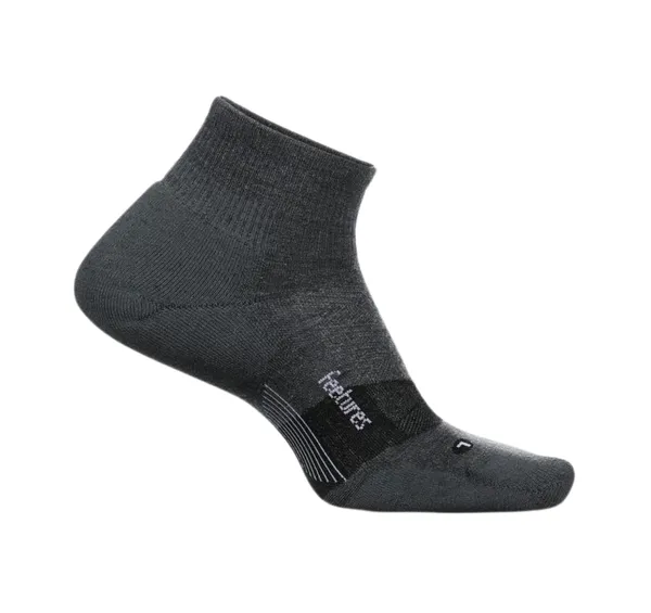 Feetures Feetures Merino 10 Max Cushion Quarter Gray