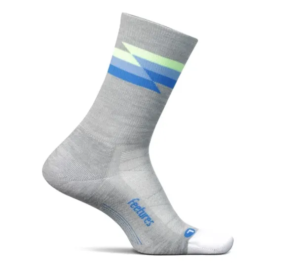 Feetures Elite Light Cushion Mini Crew Gray