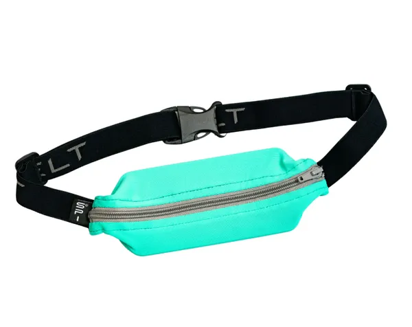 SPIBELT SPIbelt Running Belt Aquamarine Fabric | Titanium Zipper