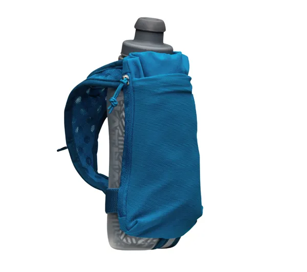 NATHAN SpeedDraw 2 12oz Insulated Flask Deep Blue/Reflective Silver