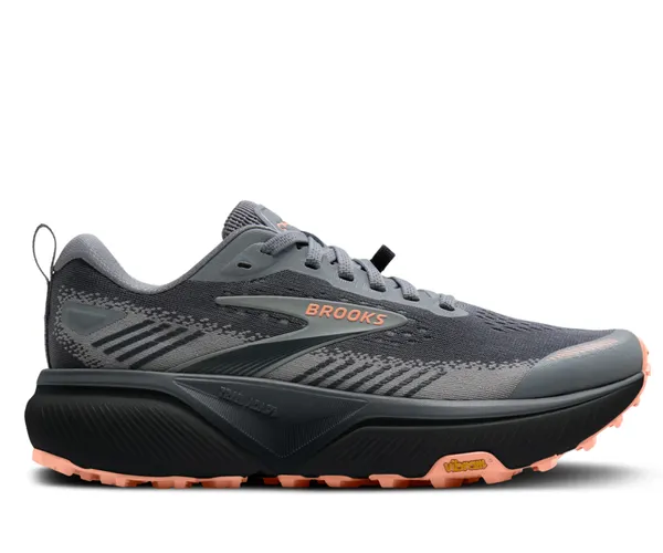 BROOKS W CASCADIA GREY/GREY/PEACH