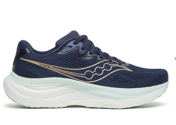 Saucony Women's Ride 19 Wide Navy | Aqua