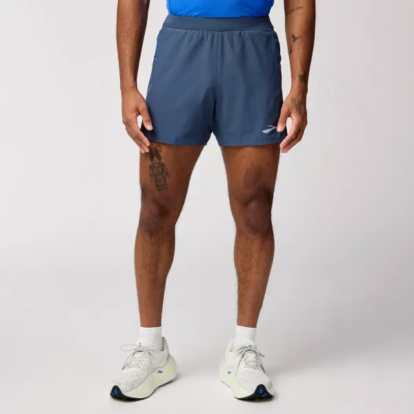 BROOKS M JOURNEY 5" SHORT BLUE SLATE
