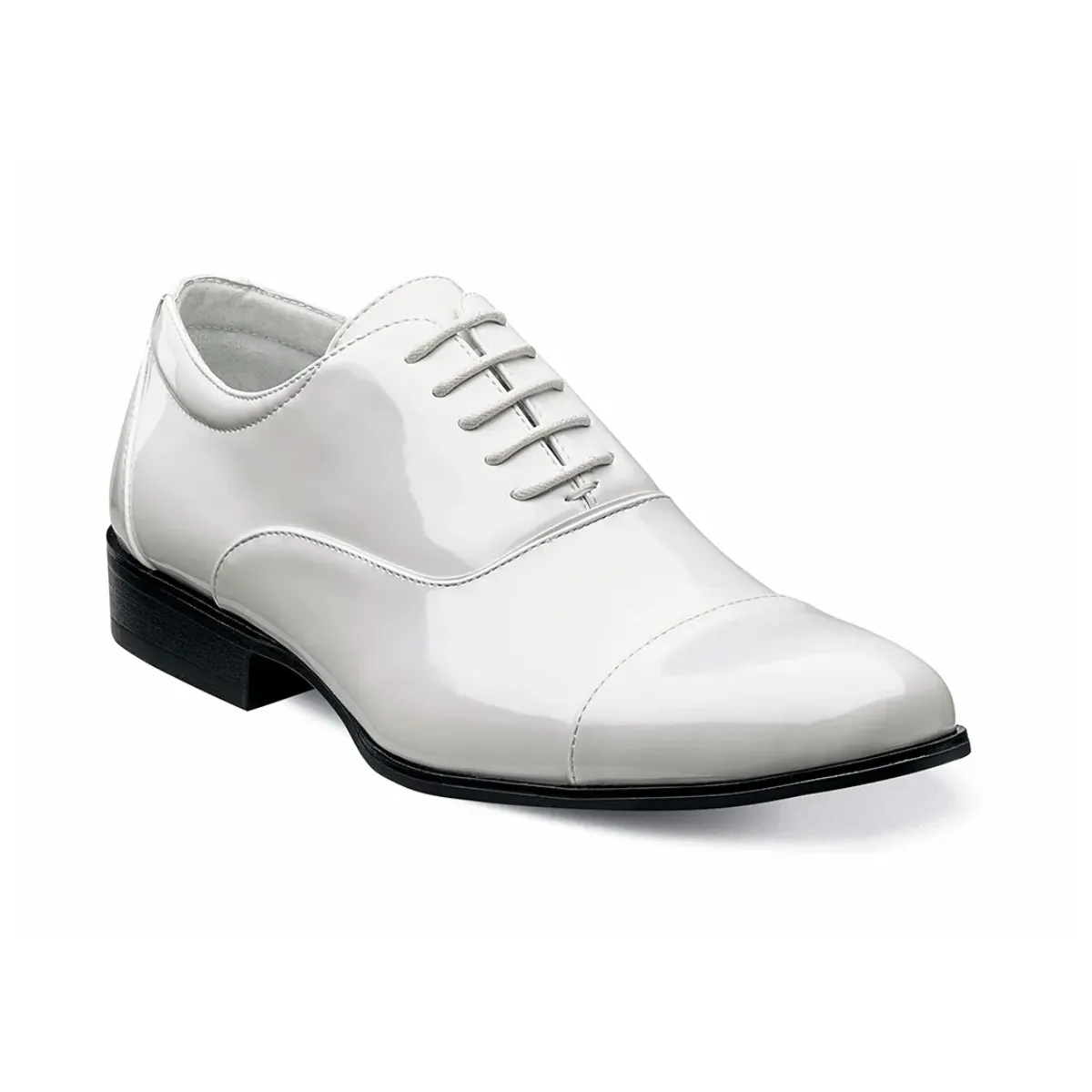 Stacy Adams Men's Gala Cap Toe Oxford - White White