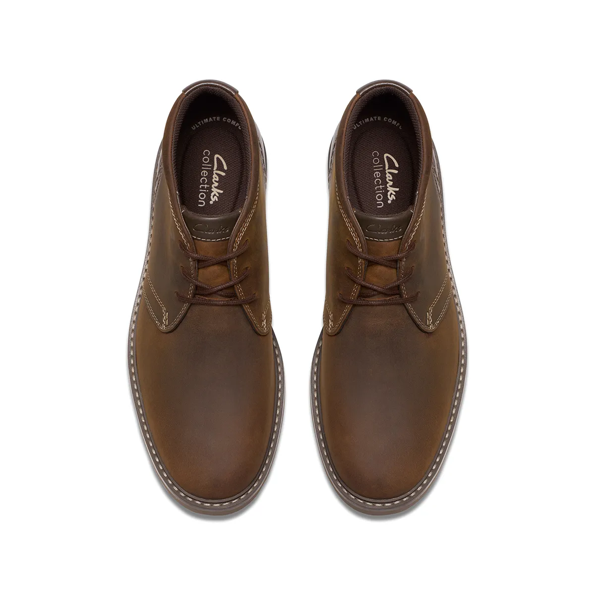 Clarks Men\'s Radcliff Mid Chukka Dress Shoes Beeswax Brown 9M Clarks Radcliff Mid Boot - Free Shipping | DSW main image 3