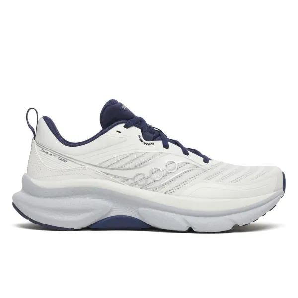 SAUCONY MEN'S OMNI ST 23 IVORY/NAVAL
