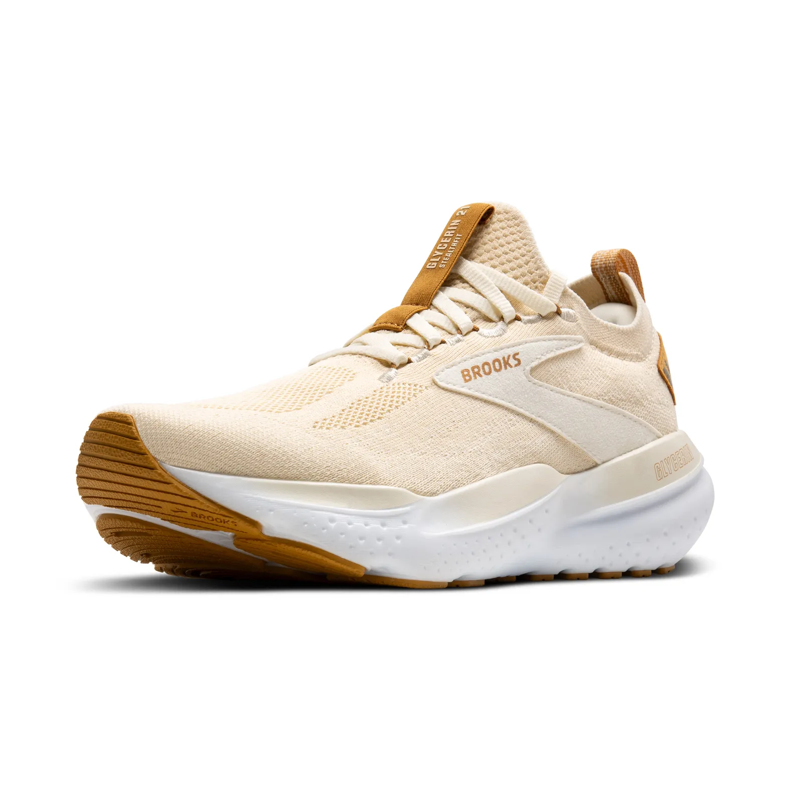 Brooks Women's Glycerin StealthFit 21 103 Marshmallow/Cream/Biscuit