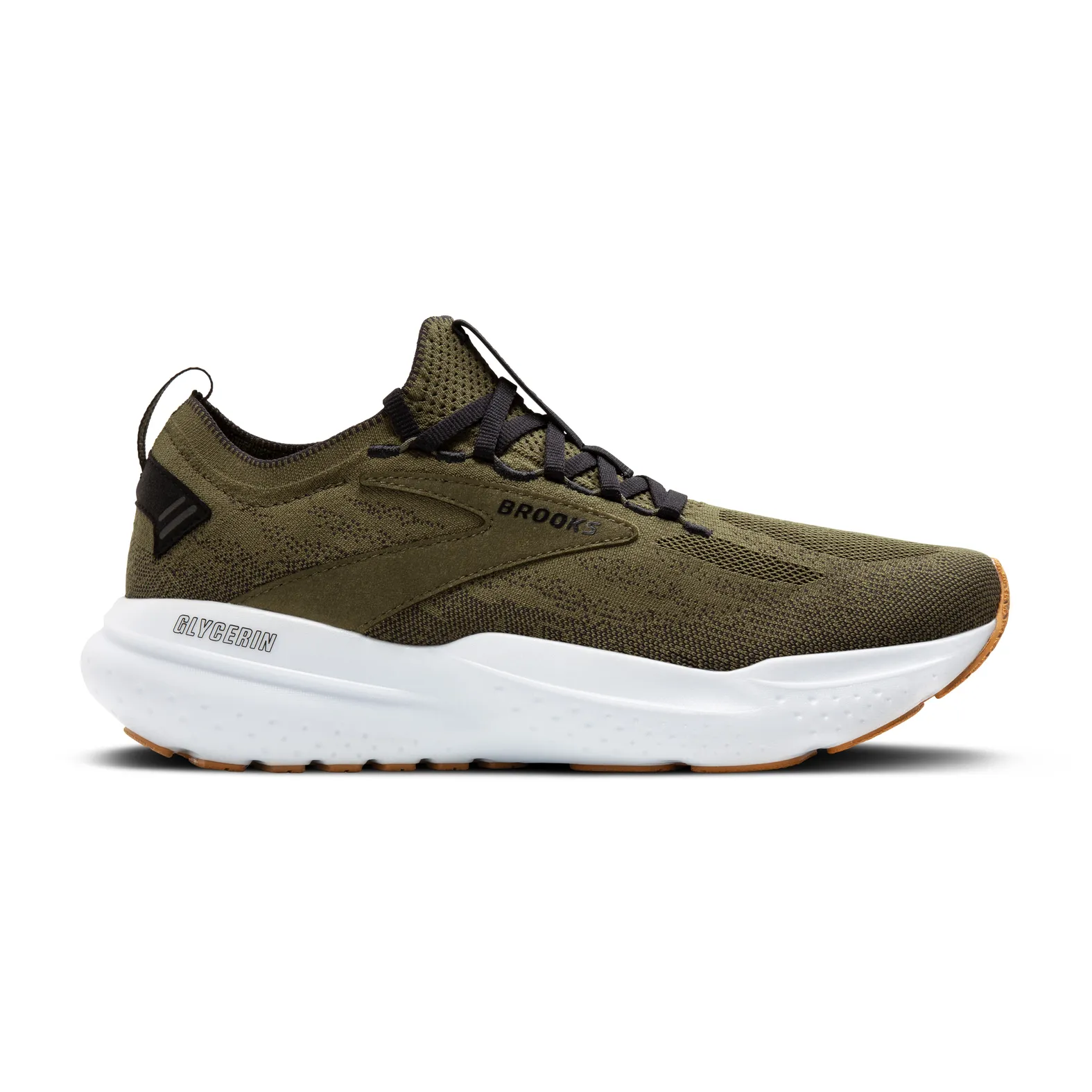 クリーンハリー Brooks Athletics MEN'S GLYCERIN 21 GREEN/BLACK/WHITE