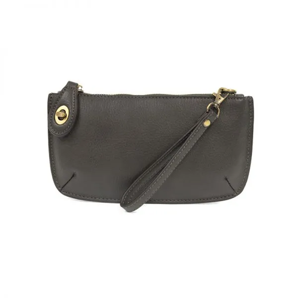Joy Susan Mini Crossbody Wristlet Clutch Dark Grey