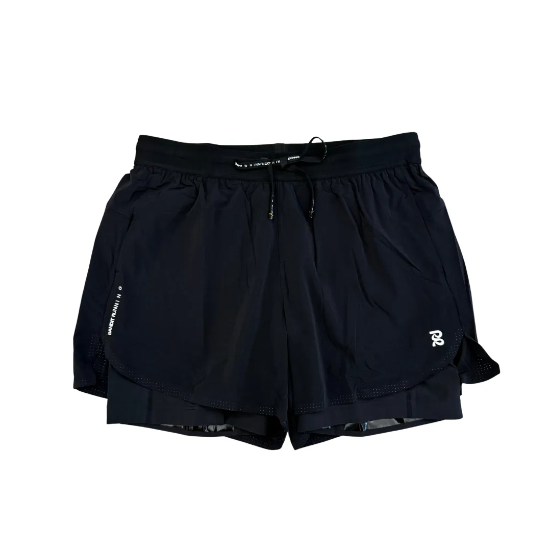 BANDIT RUNNING MEN'S VENTO 2-in-1 SHORT BLK