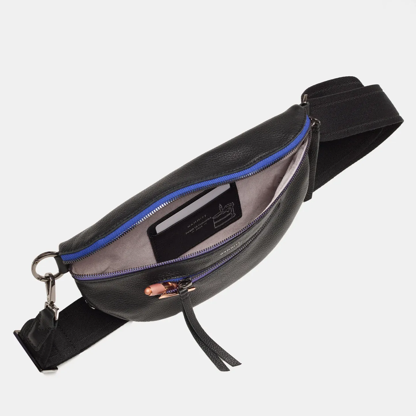Charles Crossbody Med Birthday Brite/Gunmetal-Purple Zip - Hammitt