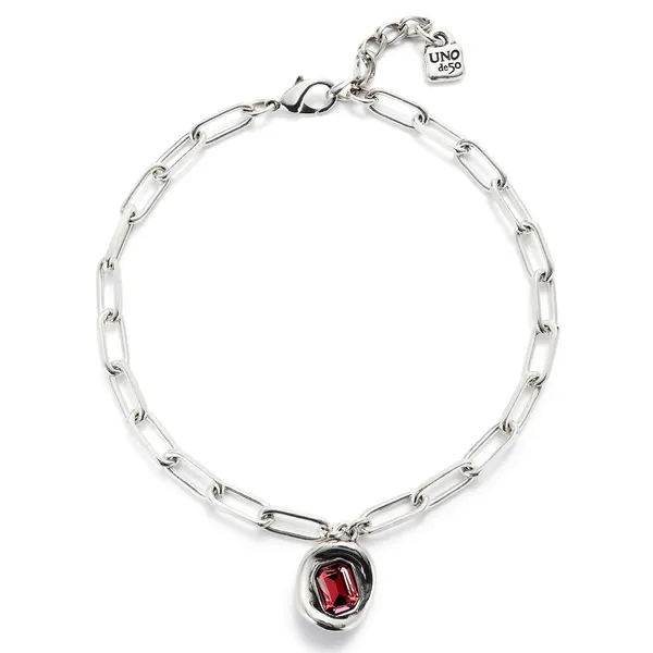 UNOde50 Ser Valiente Necklace Red