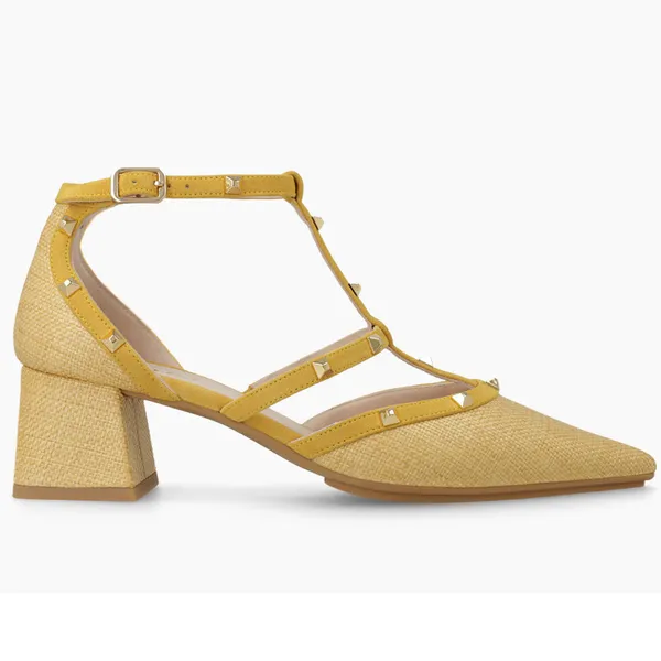 LODI Chemento Heel Tabi Natural/Yellow