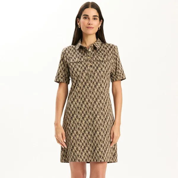 Tyler Boe 72222FF Kat dress Dem/Iced Coffee