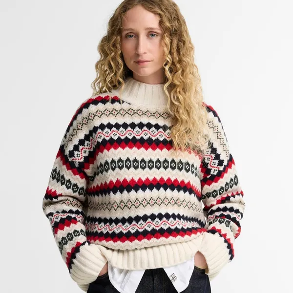 BARBOUR Aspen Knitted Jumper Cloud Multi