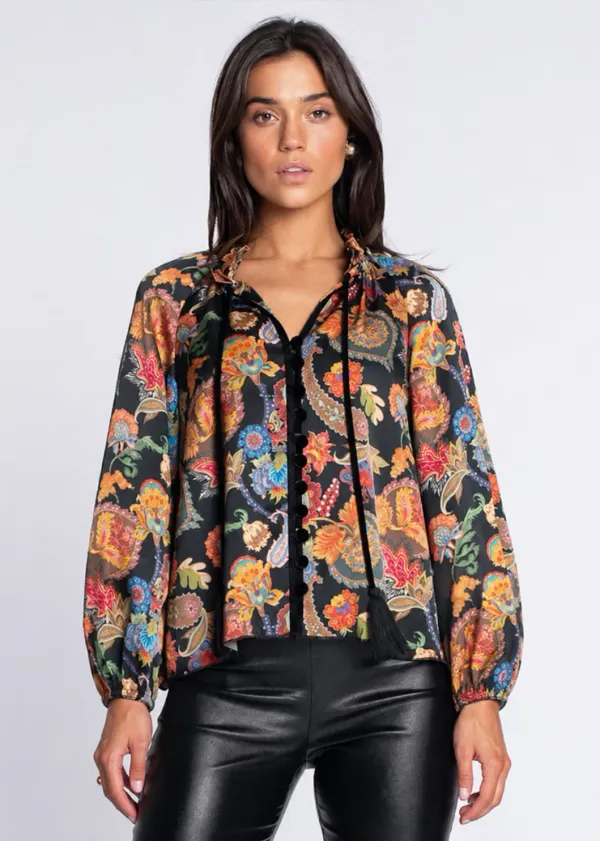 Elizabeth James the Label LS Kit Top Paisley
