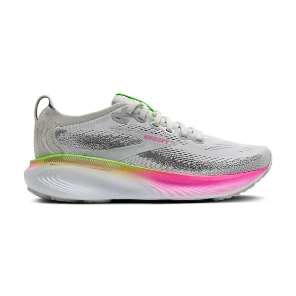 Brooks Women's Adrenaline GTS 25 Oyster/Pinkl/Green